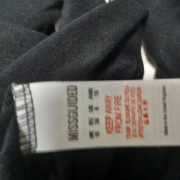 Missguided Jersey Longline Midi Skirt Women's Size 6 Black Sleek Style - Picture 7 of 8